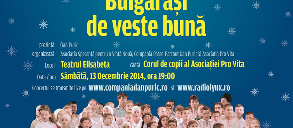 Concert de Craciun 'Bulgarasi de veste buna'