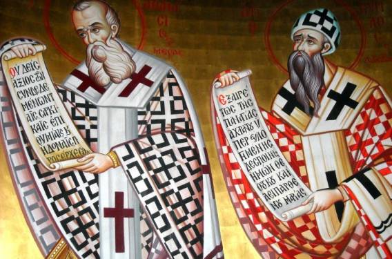 Sfintii  Parinti ai Bisericii - Atanasie cel Mare si Chiril